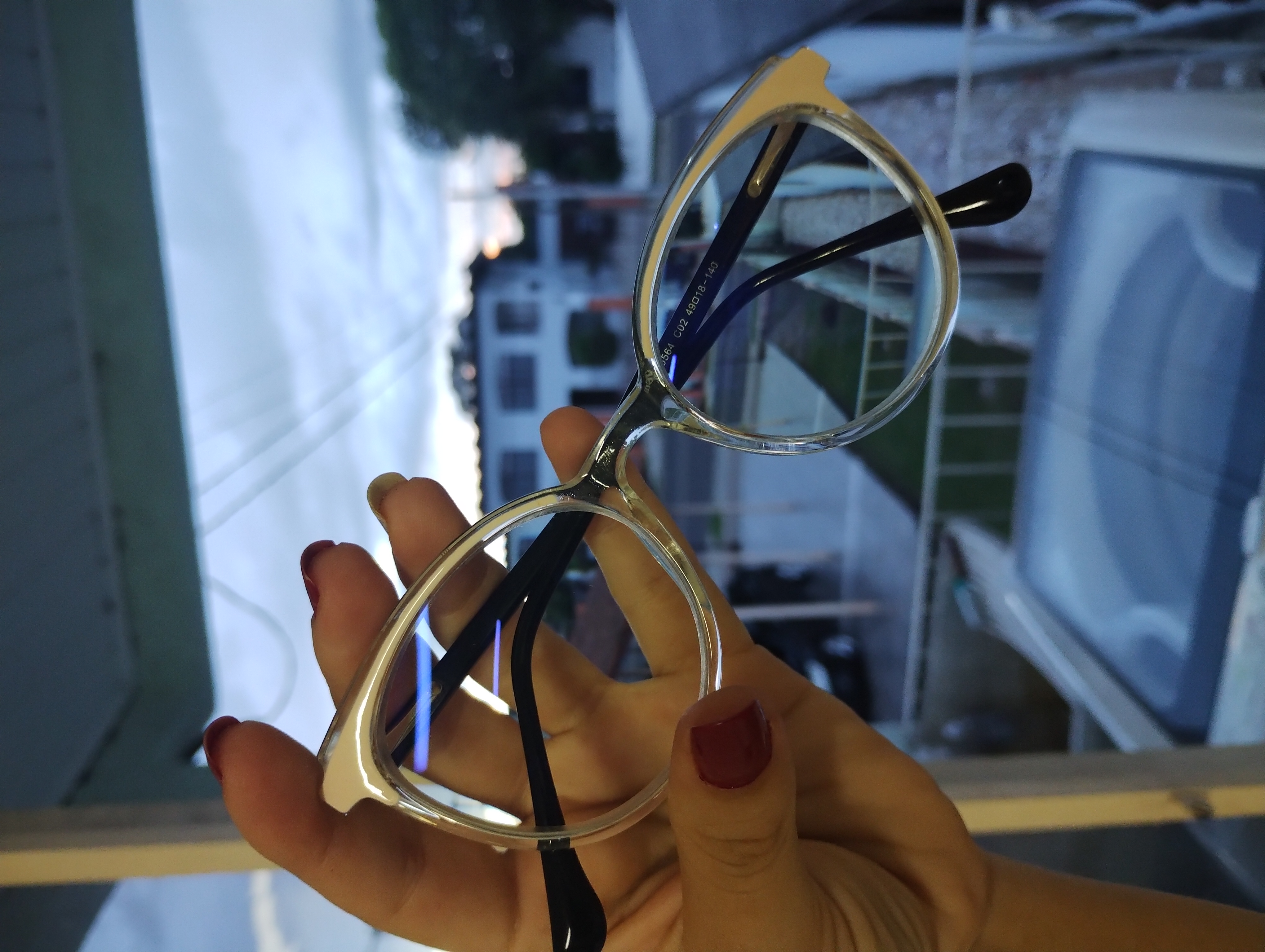 Óculos Redondo Feminino Transparente 1654 Isabela Dias